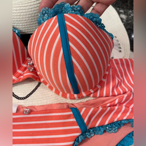 SOLD xxx NWT RARE beach bunny bikini XL/M set - Picture 6 of 15